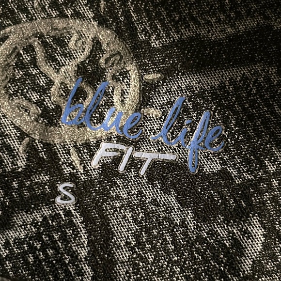 Blue life black legging snake print mesh side size small - Picture 9 of 12